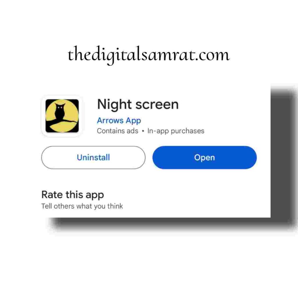 night screen app download