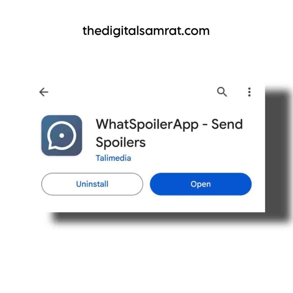 Whatsapoiler App