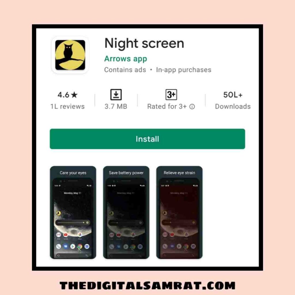 Night screen App Download