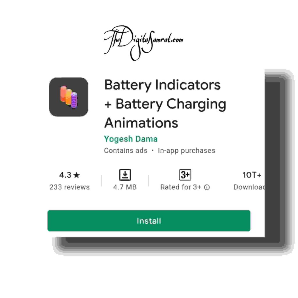 battery indicators free app