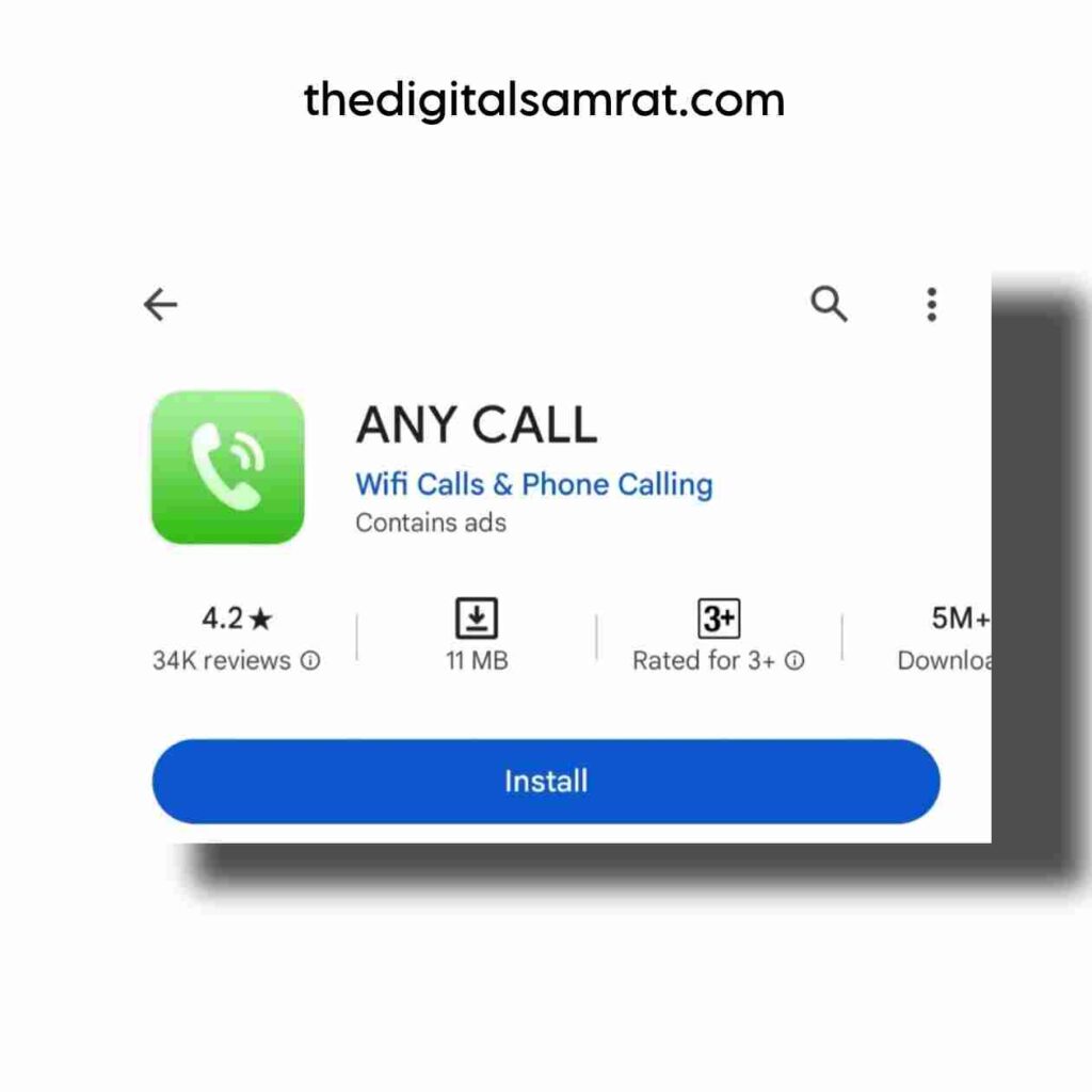 any call app download