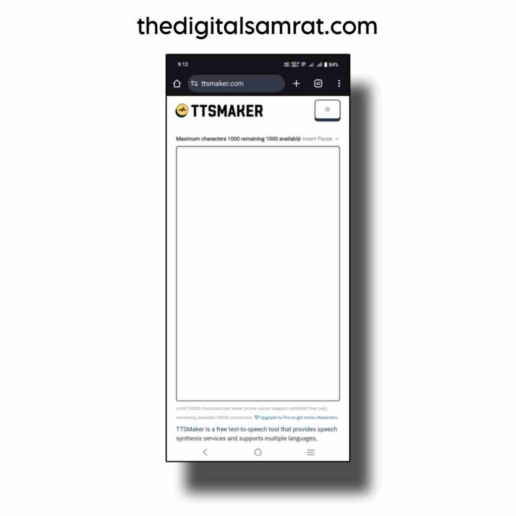 text to audio website
