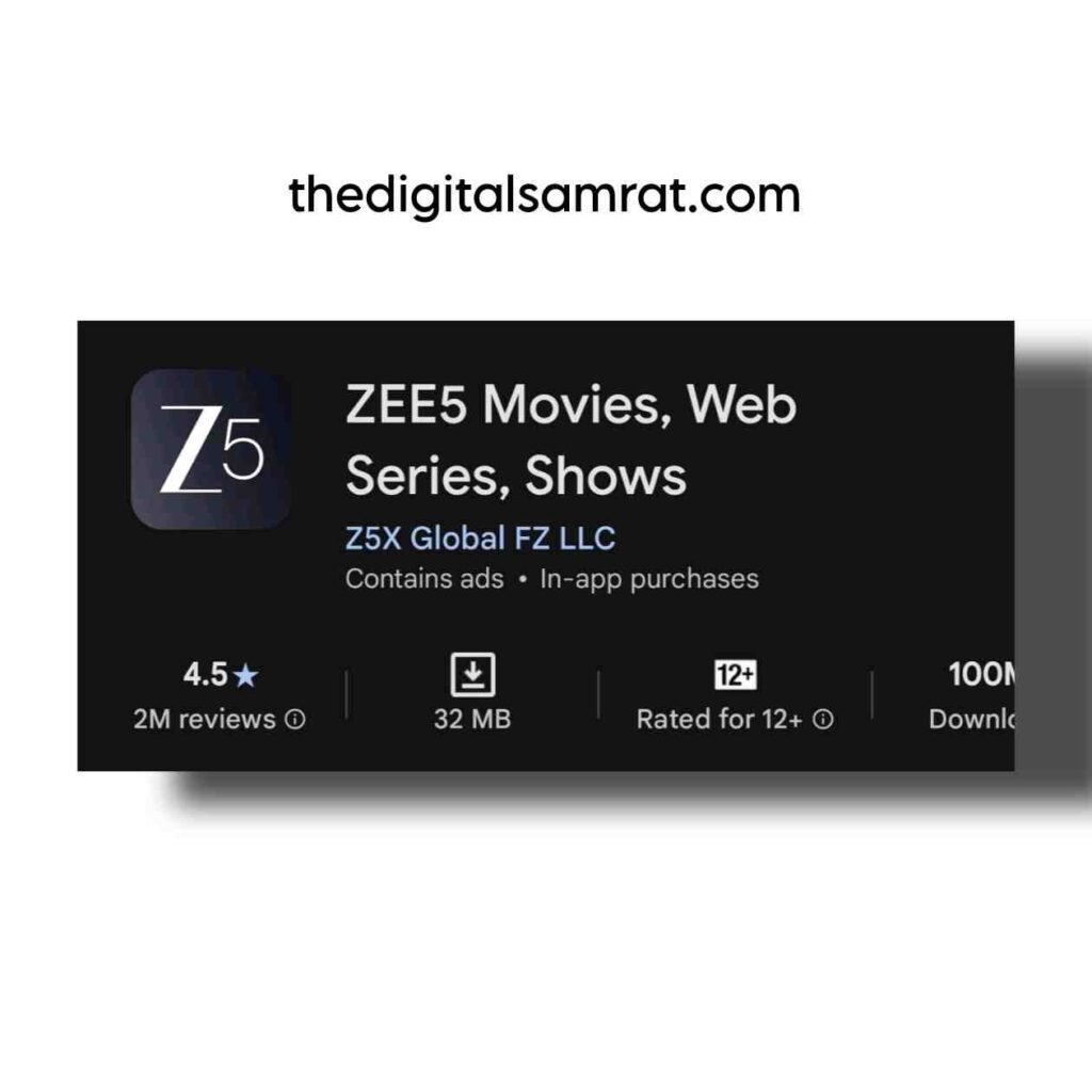 zee5 app download