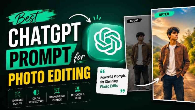 Best ChatGpt Prompts for photo editing